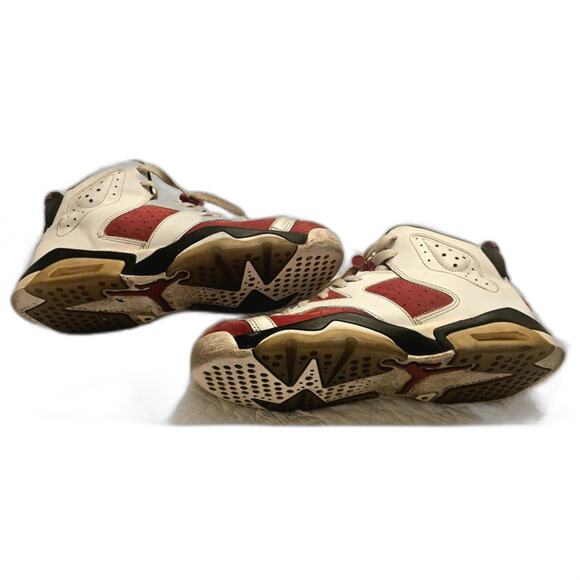 Bold Red And White Air Jordan 6 Retro "Carmine" Shoes 2020 Youth Size 7Y (W 8.5) - Picture 4 of 12